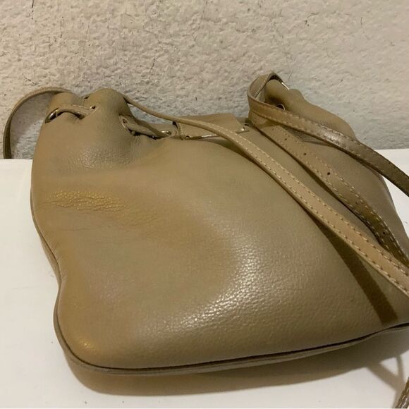 Jimmy Choo [Authentic] Ryad Sandy Brown Leather Flip Lock Crossbody Bag - Picture 8 of 16